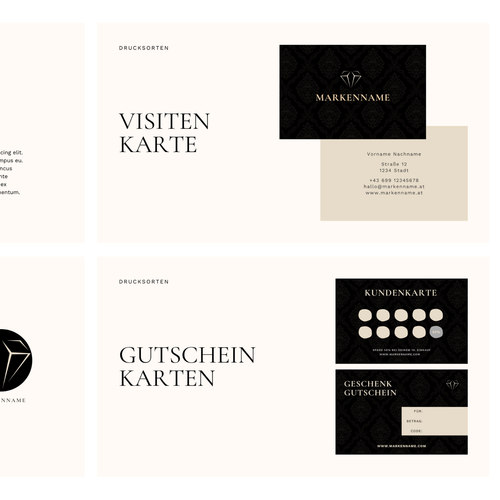 Noir Luxe Branding Kit